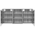 vidaXL Set kabinetov do kúpeľne 3 ks 126 x 16 x 62.5 cm