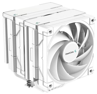DEEPCOOL chladic AK620 / 2x120 mm fan / 6x heatpipe / pre Intel i AMD / biely Chladic, pre CPU, pre Intel i AMD, socket 1700, 1200, 115x, 2011(-3), 2066, AM5, AM4, 260 W TDP, 2x 120 mm ventilátor, 6 heatpipe,