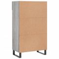 vidaXL Botník sivý dub sonoma 60x35x105 cm kompozitné drevo