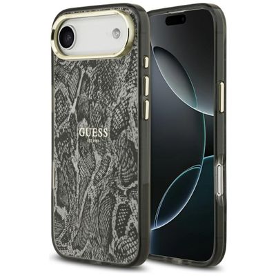 Puzdro Guess Python Pattern MagSafe pre iPhone Air čierne