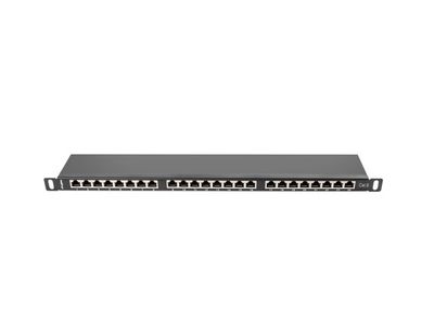 Lanberg patch panel 24 portov 0,5u 19'' CAT.6 ftp tiene čierny