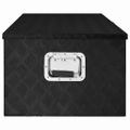 vidaXL Úložný box čierny 100x55x37 cm hliník