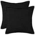 vidaXL Poťah na podložku 2 pcs HOUTEN Čierna 50 x 50 cm Bouclé