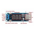 Napájací modul, step-down menič 4,5-40V na 5V/2A, USB + voltmetr