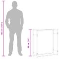 vidaXL Stojan na krbové drevo 80x28x86 cm nehrdzavejúca oceľ