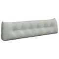 vidaXL Poduška na chrbát Svetlosivá 180 x 24 x 50 cm Zamat