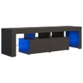 vidaXL TV skrinka s LED svetlami, sivá 140x36,5x40 cm