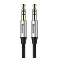 Baseus Yiven Audio kábel 3,5 samec Audio M30 1,5 m strieborný + čierny