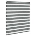 vidaXL Zebra roleta tmavošedá 125x100 cm šírka látky 120,9cm polyester