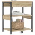 vidaXL Nočný stolík 2 ks Sonoma dub 41 x 31 x 51 cm Kompozitné drevo