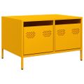 vidaXL TV skrinka horčicovožltá 68x50x43,5cm oceľ valcovaná za studena