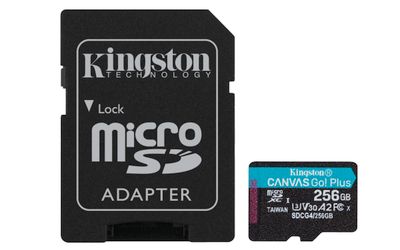 Kingston Canvas Go Plus A2/Micro SDXC/256GB/UHS-I U3/Class 10/+ Adaptér