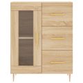 vidaXL Vysoká skrinka dub sonoma 69,5x34x180 cm spracované drevo
