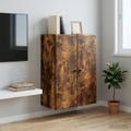 vidaXL Nástenná skrinka 66 x 34,5 x 90 cm Kompozitné drevo Dymový dub