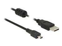 Kábel USB - USB (M) do mini-USB typ B (M) - USB 2.0 - 3 m - čierna