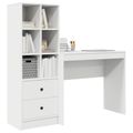 vidaXL Stôl Biela 135,5 x 40 x 127 cm 2 ks
