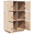 vidaXL Vysoká skrinka 67x40x108,5 cm masívna borovica