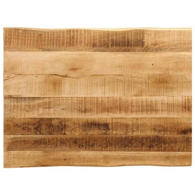 vidaXL Stolová doska živá hrana 80x60x2,5 cm masívny surový mangovník