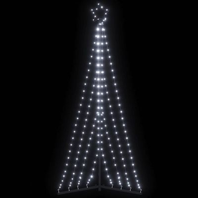 vidaXL LED vianočný stromček 339 LED studená biela 187 cm
