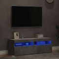 vidaXL TV skrinky s LED svetlami 2 ks betónové sivé 60x35x40 cm