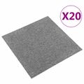 vidaXL Koberec 20 ks Sivá 50 x 50 cm 100% polypropylén