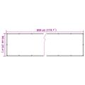vidaXL Balkónová zástena, antracitová 300x90 cm, PVC