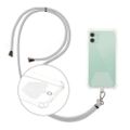 Universal neck strap for phones grey