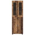 vidaXL Highboard FLORIN 60 x 35 x 182 cm Staré drevo Kompozitné drevo