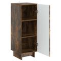 vidaXL Servírovacia skriňa Dymový dub 33 x 34,5 x 90 cm