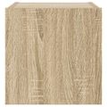 vidaXL TV nástenná skrinka s LED svetlami dub sonoma 30,5x35x30 cm