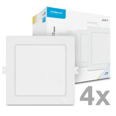 Modee LED Štvorcový LED panel - zapustený 12W 1320lm studená biela P4 (ML-LPSB6000K12WPN)