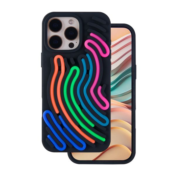DIY Snake puzdro pre iPhone 14 Pro 6,1" čierna