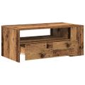 vidaXL Konferenčný stolík Staré drevo 102 x 55 x 43,5 cm