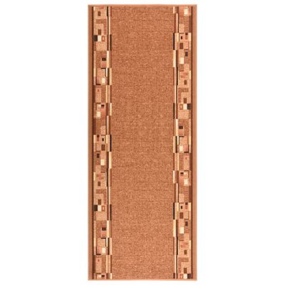 vidaXL Koberec behúň hnedý 100x250 cm protišmykový