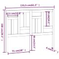 vidaXL Čelo postele medovo-hnedé 155,5x4x100 cm masívna borovica