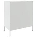 vidaXL Komoda biela 68x39x79 cm oceľ