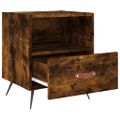vidaXL Nočné stolíky 2 ks dymový dub 40x35x47,5 cm kompozitné drevo
