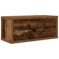 vidaXL Roh na skladovanie CD Dubové drevo 40 x 17 x 17 cm