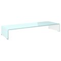 vidaXL TV stojan/stojan pod monitor, sklo, zelený 90x30x13 cm