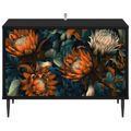 vidaXL TV skrinka LOCHEM 69 x 33 x 50,5 cm Čierny dub Kompozitné drevo
