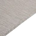 vidaXL Vonkajší koberec s plochým tkaním 160x230 cm svetlošedý