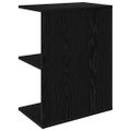 vidaXL Nočné stolíky 2 ks čierny dub 46,5x29x61 cm kompozitné drevo
