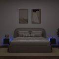 vidaXL TV nástenné skrinky s LED svetlami 2 ks čierne 30,5x35x30 cm
