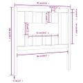 vidaXL Čelo postele medovohnedé 96x4x100 cm masívna borovica