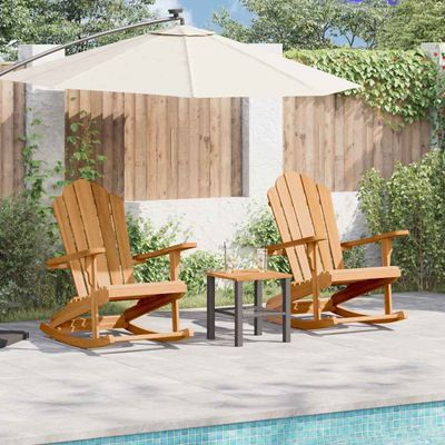 vidaXL Adirondack hojdačka 2 ks Hnedá Tíkový masív