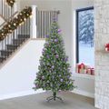 vidaXL Vianočný stromček Zelená 240 cm PVC