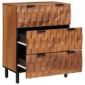 vidaXL Servírovacia skriňa 60 x 33 x 75 cm Masívne mango drevo