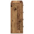 vidaXL Servírovacia skriňa Staré drevo 60 x 33,5 x 84 cm
