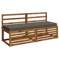 vidaXL Vankúš na lavičku SOEST 100% polyester Sivá 150 x 50 x 8 cm