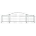 vidaXL Oblúkový gabionový kôš 20 ks 200x50x40/60 cm pozinkované železo